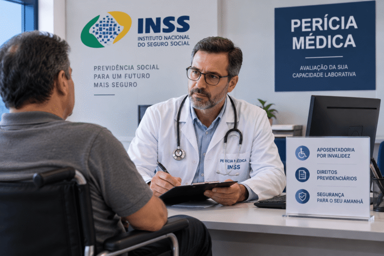 Perícia médica do INSS para aposentadoria por invalidez